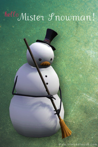 Hello, Mister Snowman
