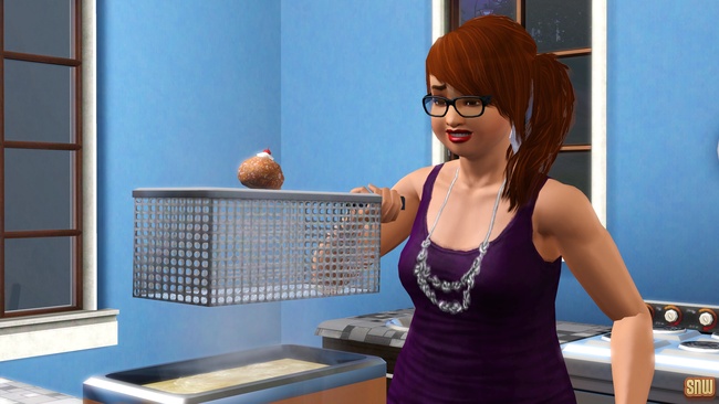 Koning Krokant Pro Friteuse en Vrieshap Pro IJsmachine (premium content voor De Sims 3)