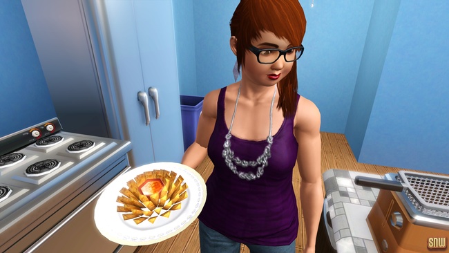 Koning Krokant Pro Friteuse en Vrieshap Pro IJsmachine (premium content voor De Sims 3)