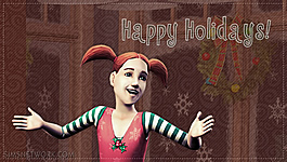 Sims 2 Happy Holidays 2010 wallpapers (PSP)