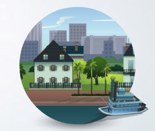 The Sims 4: Magnolia Promenade world