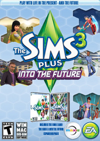 The Sims 3 Plus Into the Future packshot box art