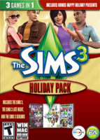 The Sims 3 Holiday Pack packshot box art