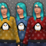 Women&#039;s Penguin Print Sweater