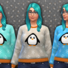 Women&#039;s Penguin Print Sweater