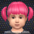 Maxis Matching Pigtails Hairdo for Toddlers