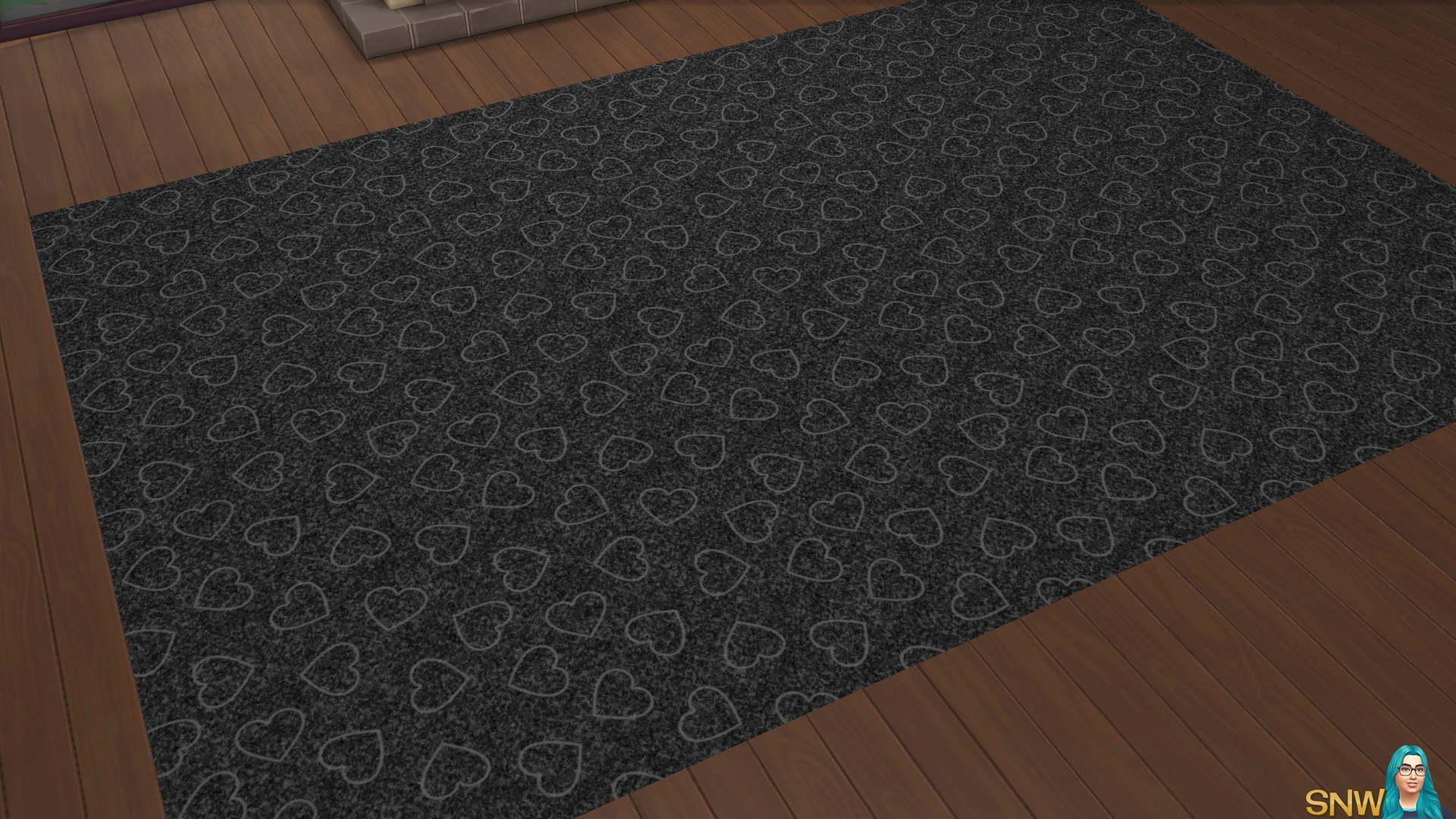 Valentine&#039;s Day 2018 / Love Carpets #7 (Hearts - Outline - Small - Light)