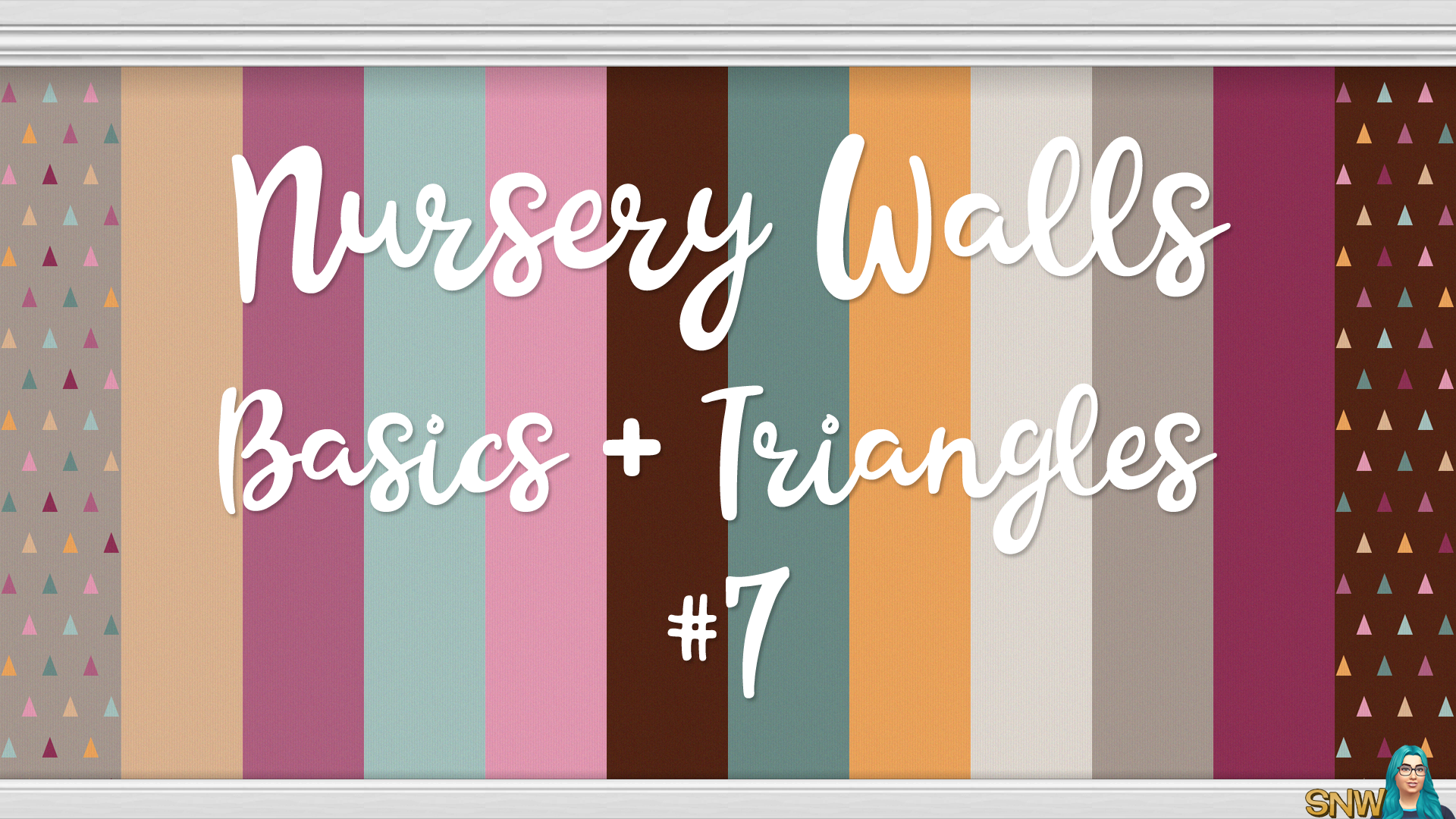 Nursery Walls Set #7 - Basics + Triangles