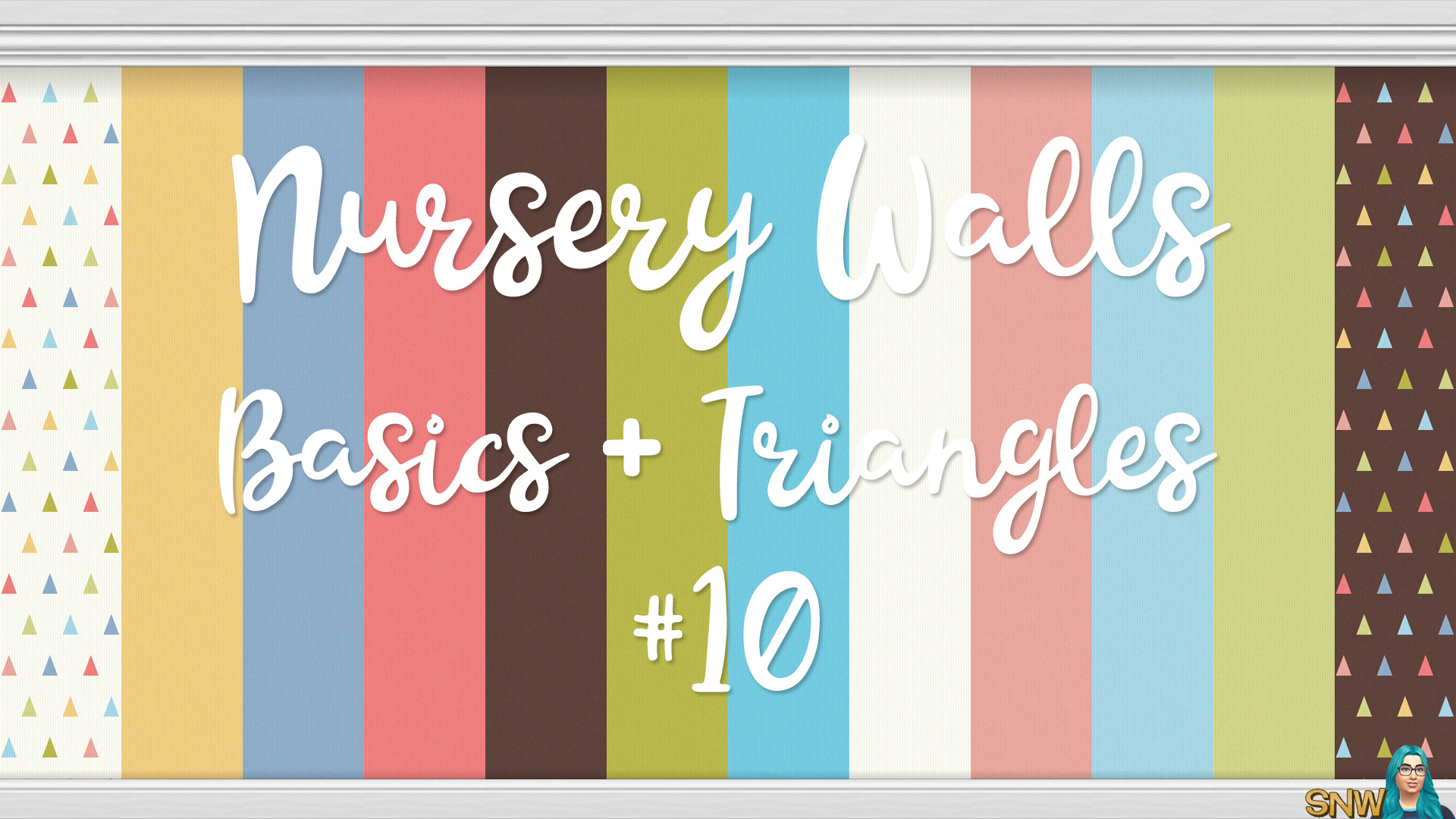 Nursery Walls Set #10 - Basics + Triangles