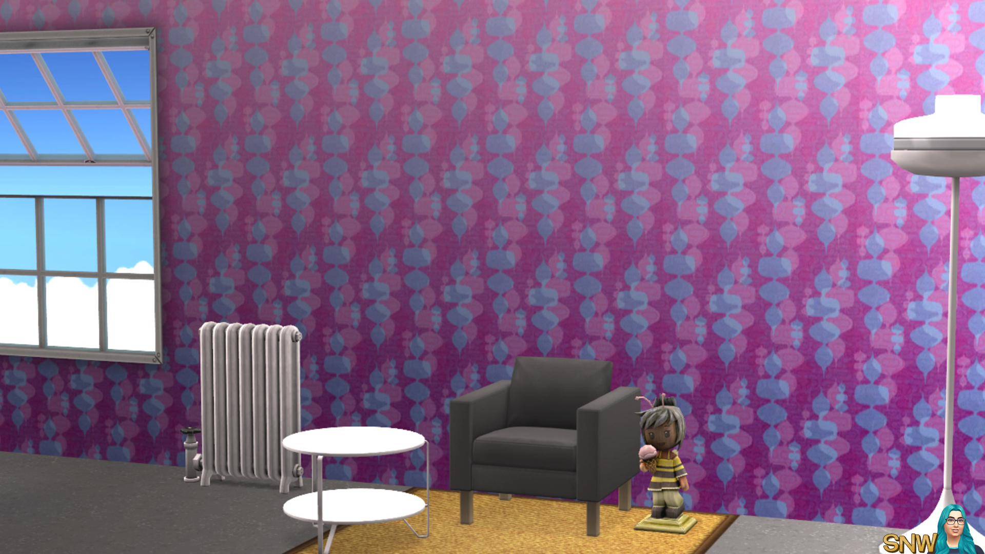 Free SimCity Home Designs Mod behang paars blauw SNW SimsNetwerk com Free SimCity Home Designs Mod behang paars blauw SNW SimsNetwerk com