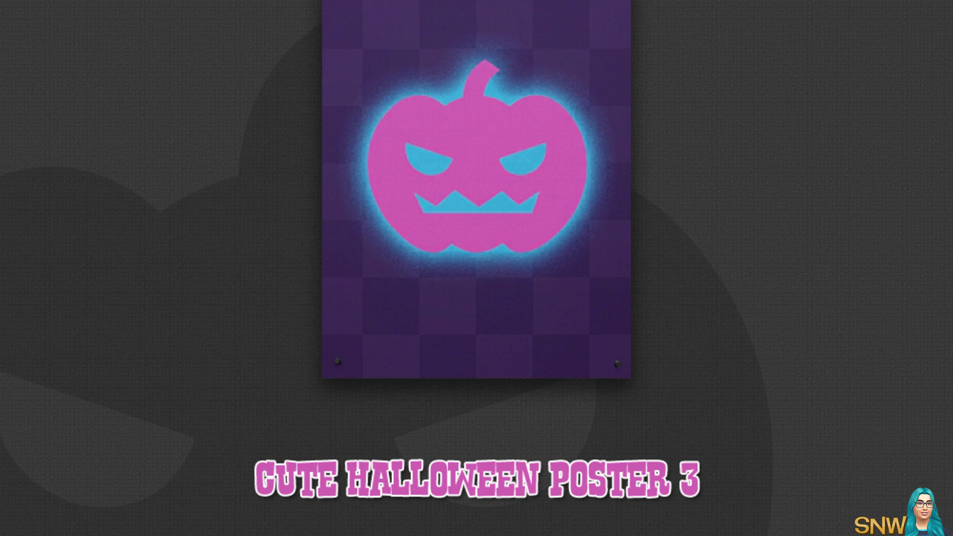 Cute Halloween poster #3 (Pumpkin)