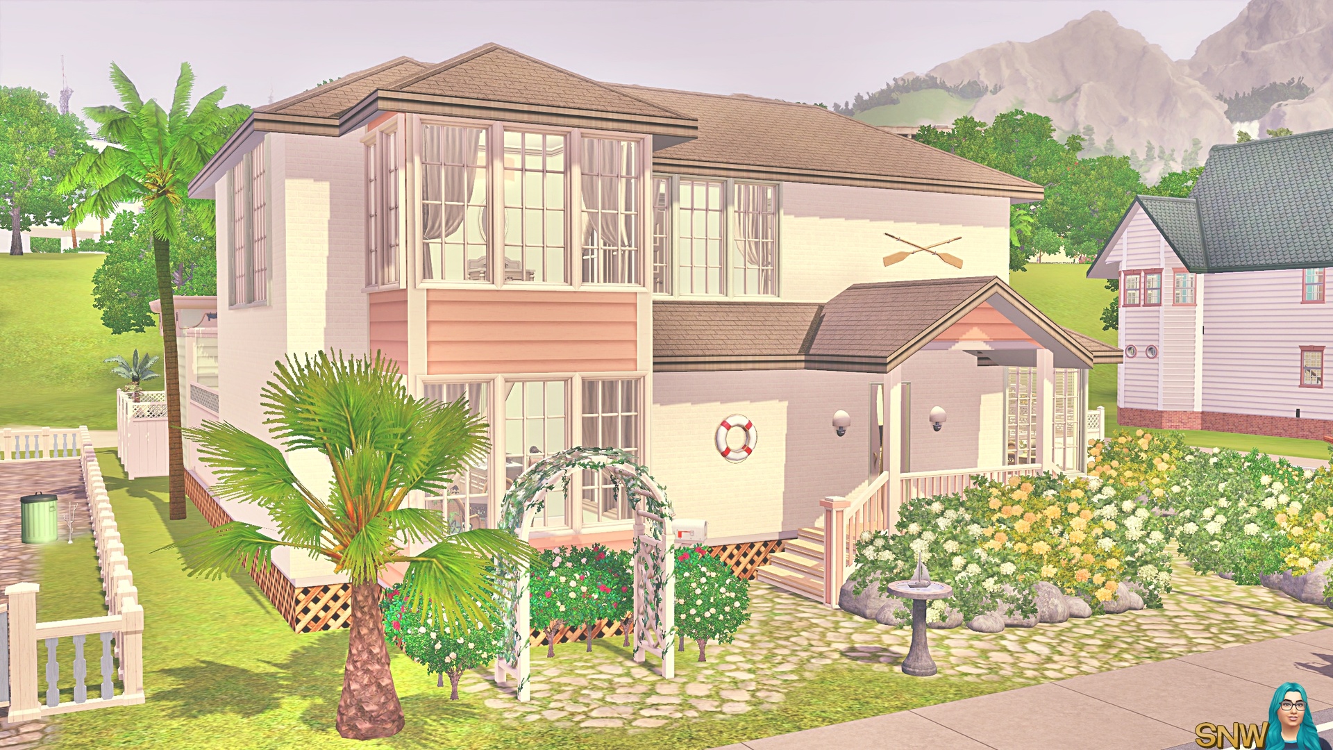 Minty &amp; Peach Beach House