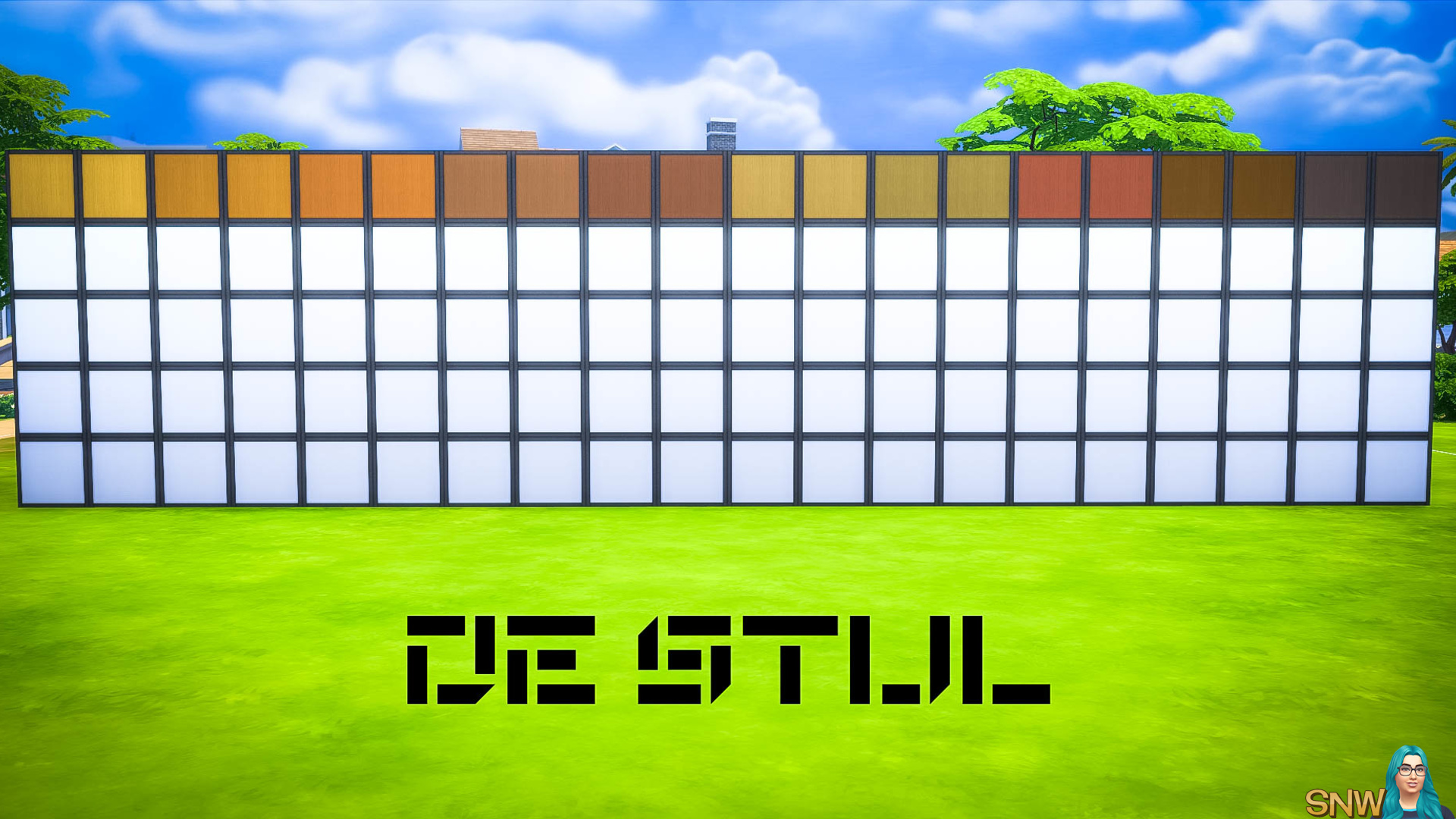 De Stijl Wooden Wall Panels Blocks (Top) #8