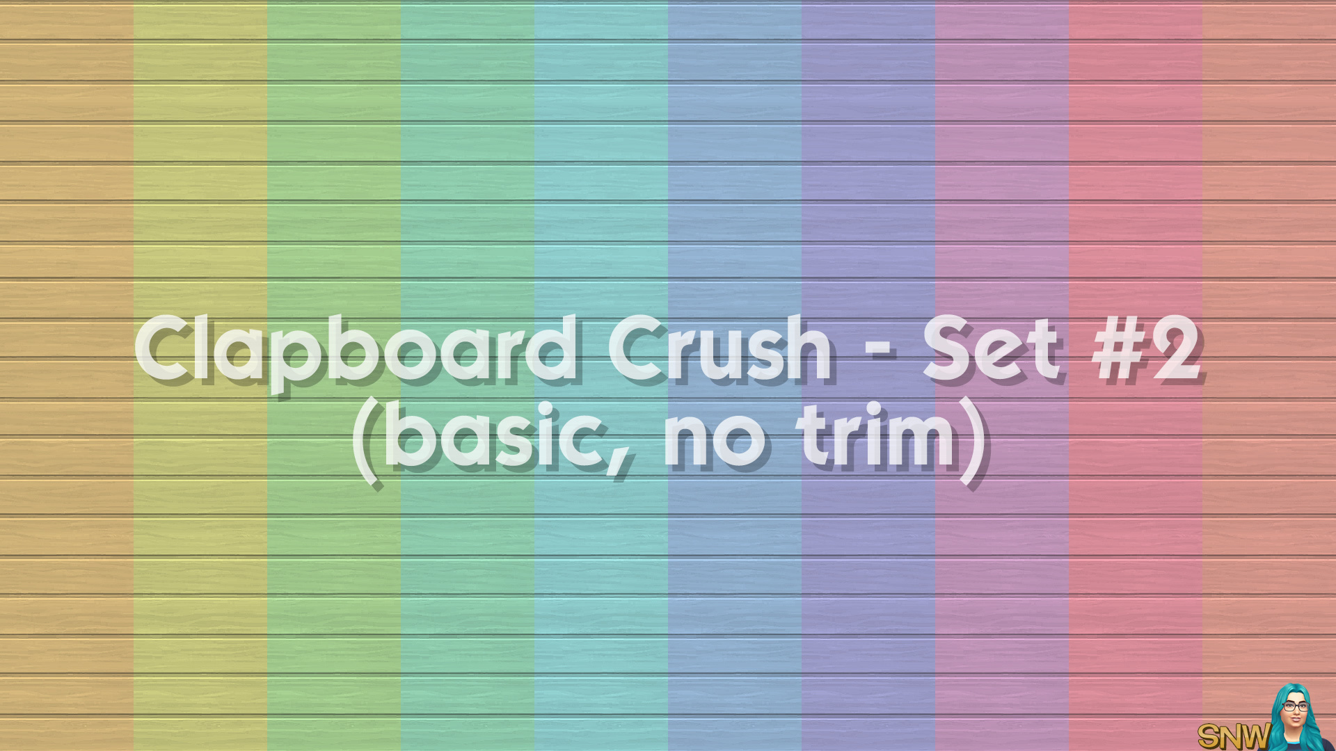 Clapboard Crush Siding Walls Set #2 Basic