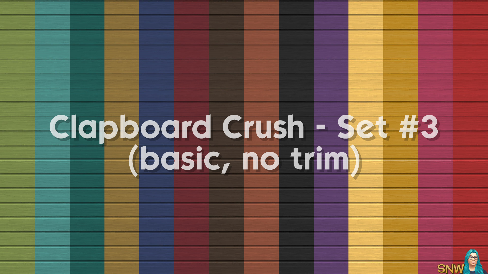 Clapboard Crush Siding Walls Set #3 Basic
