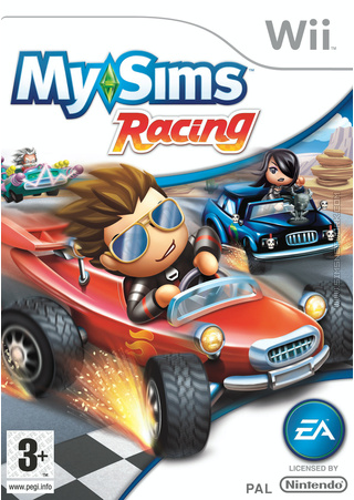 MySims Racing Wii box art packshot