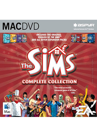 The Sims: Complete Collection for Mac box art packshot jewel case