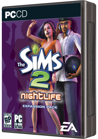 The Sims 2: Nightlife box art packshot US