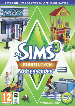 De Sims 3: Buurtleven Accessoires box art packshot