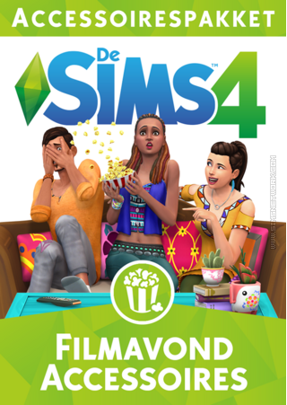 De Sims 4: Filmavond Accessoires box art packshot