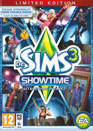 De Sims 3: Showtime (Limited Edition) packshot box art