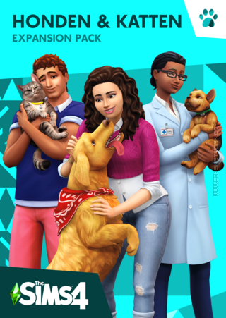 De Sims 4: Honden &amp; Katten packshot box art