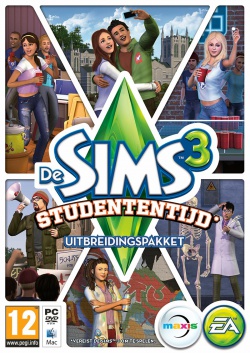 De Sims 3: Studententijd box art packshot