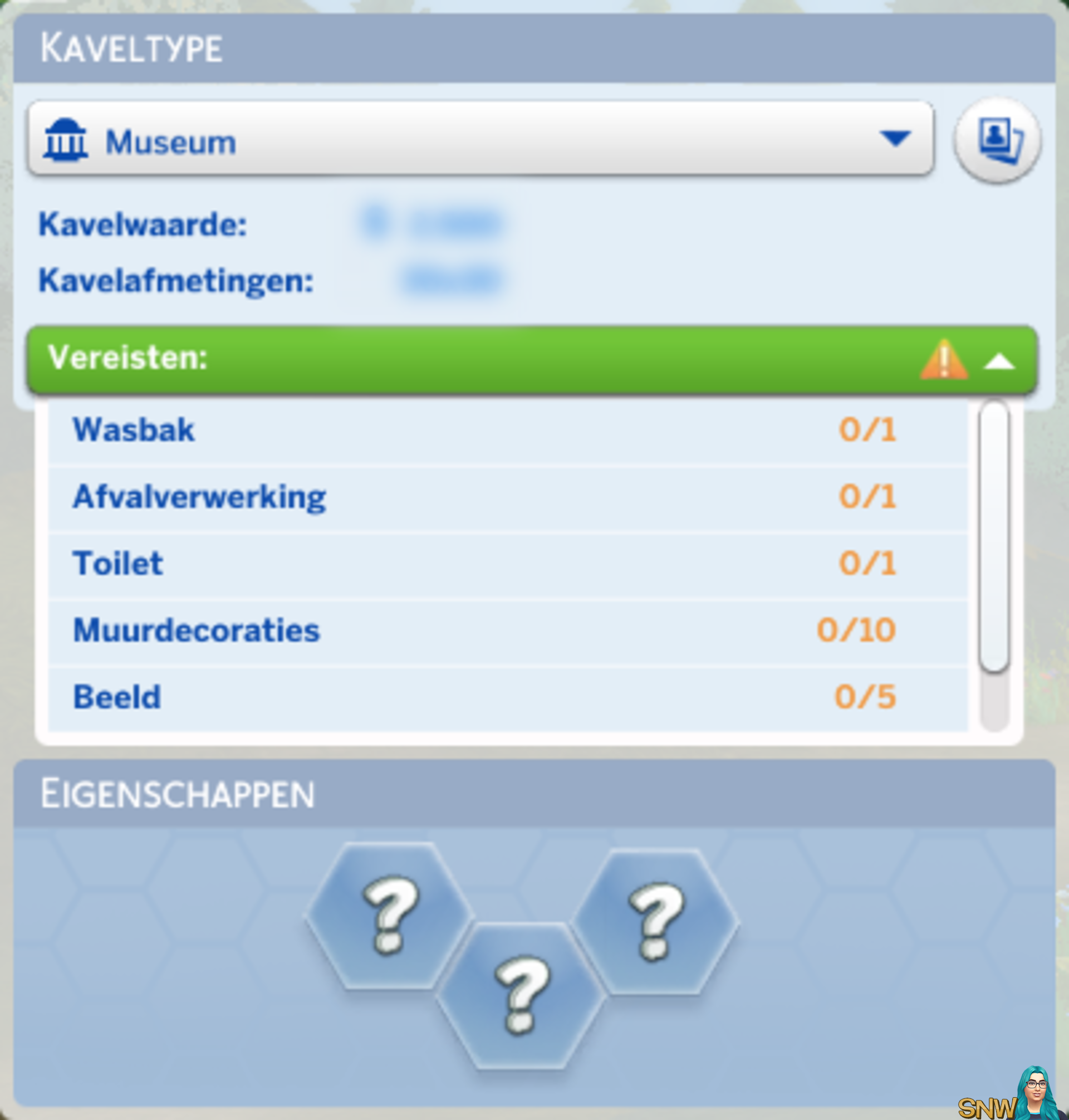 De Sims 4 kaveltype Museum