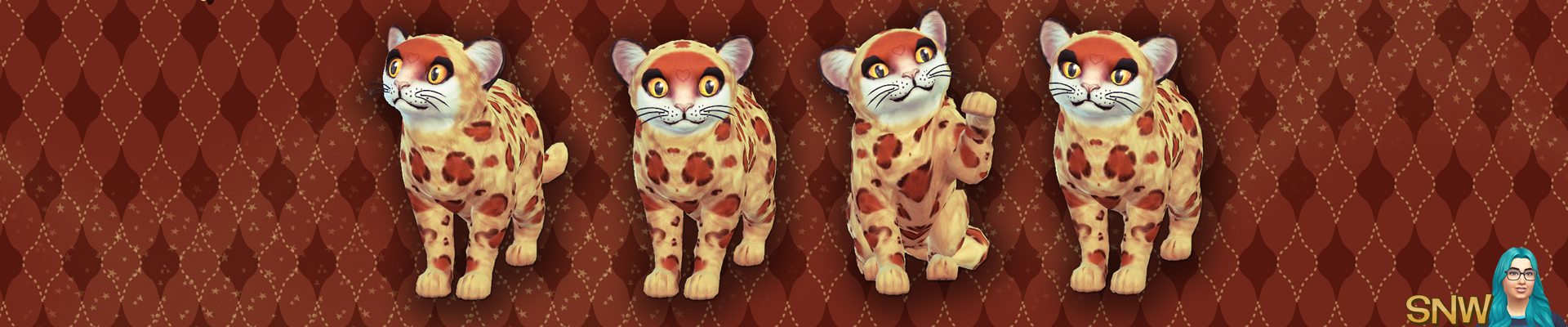 The Sims 4: Cats & Dogs - Happy Simming! Junior the Cute Leopard Cub (Kitten) wallpaper